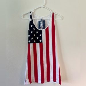 American flag long shirt